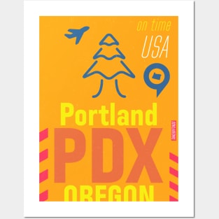 Oregon Portland PDX airport Posters and Art